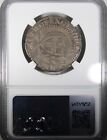 1653 England 1 Shilling Commonwealth Ngc F15 Crusty Coin