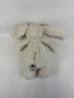 Jellycat London Bashful Bunny Rabbit Cream White Pink Nose Plush 12    
