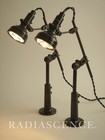 Pair Industrial Singer Slf-2 Sewing Machine Articulating Table Lamps 30 s