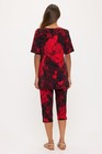 Travel Knit Capri Set  A-line Ss new  Jostar Stretchy No-iron Poly span  512