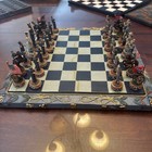 U s  Civil War Chess Set -  Heavy Board Late 20th Century  Collectible