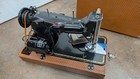 Tested Working Rare Pfaff Sewing Machine Model 130 1950s   Brown Case  Tlc Maybe