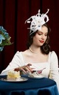 Feather Fascinator Hats For Women Wedding Party Kentucky Derby Headband