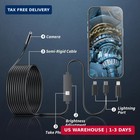 Kinpthy Endoscope Camera With Light 1920p Hd Borescope Tools With 8 Adjustable L