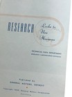 Vtg 1939 Gm Research Looks To New Horizons Booklet General Motors Detroit Promo
