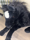 Dan Dee Collectors Choice Large Black Laying Horse Plush Stuffed Animal Toy 20 