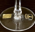 Vintage Tall Sherbet Champagne Crystal Drink Glass Bayel France E r Baguette Tag