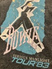 1983 David Bowie Tour Shirt Serious Moonlight Size Medium Official Merchandise