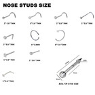 Nose Piercing Kit  Dieweisimi 2 Pack Disposable Self Nose Piercing Gun With 10 P