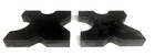  set Of 2  20 Ton Steel Shop Press Bed Plates For H-frame Arbor 4 Notch 1 x7 x7 