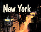 New York Times Square 1950 Capital Air Vintage Poster Print Retro Style Bar Art