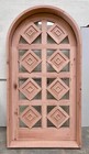 Rustic Solid Oak Door Glass And Wood With Squares On Both Sides Clear Glass