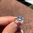 4ct Radiant Cut Lab Created Diamond 14k White Gold Fn Engagement Solitaire Ring