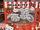 New Hello Kitty 8 Piece Ceramic Food Storage Set Containers   Vented Lids