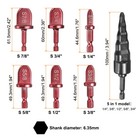 7pcs Swaging Tool Drill Bit 1 4  3 8  1 2  5 8  3 4  7 8  W 5 In 1 Flaring Tool