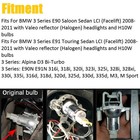 2x Fit For Bmw E90 E91 Lci White Led Angel Eyes Halo Ring Marker Light Lamp Bulb