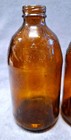 Vintage 1970 s Anhieser Busch Budweiser Stubby Bottles 3pcs Amber Brown Art Deco