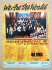 Genesis   We Are The World Original Japanese Promo Handbill Advert Flyer