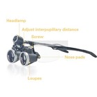 Dental 3 5x Medical Surgical Binocular Loupes Magnifier With Led Headlight Usa