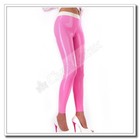 Latex Leggings Hot Pinks Sexy Cameltoe-effect No Zip Unisex Customized 0 4mm F7