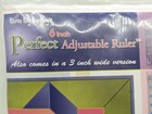 Karen Kay Buckley 6  Perfect Adjustable Ruler 6 x 24  Clear Kkb-022 Nos