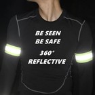Reflective Running Bands For Bike  Arm  Wrist  Ankle  2 Pack High Visibility
