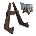 Rustic Adjustable Wooden Cookbook Stand For Kitchen Counter - Perfect 