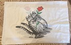 Vintage B Kliban Two Cats Pillowcase Red Rose Double Sided Marlborough 30 X 20