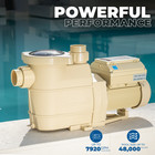 Xtremepowerus 2hp High Flo Pool Pump Variable Speed In-ground Spa Pool 230v