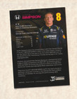 2025 Kyffin Simpson Signed Indy 500 Hero Photo Ganassi Trading Card Indy Car