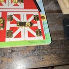 Melissa   Doug Wooden Barn Door Latches Latch Lock Activity Board Toy Red