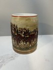 Vintage 1980 Budweiser Champion Clydesdales Holiday Ceramarte Mug Beer Stein