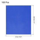 100 Pack Toner Reactive Foil 8 5 x11  A4 Foil Paper For Diy Craft blue