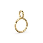 18k 14k Gold Charm Connector Bail For Necklace   Diy Jewelry Making Findings