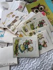 About 100 Vintage Greeting Card Lot Unused Cards 1940s-70s Most W envelopes