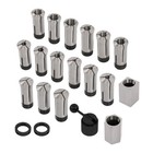 15 Piece 5c Fractional 1 8 - 1  Precision Collet Set   5 Pcs Collet Block Set