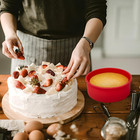 Silicone 6 Inch Cake Pans - Round Baking Molds  Set Of 4 Cake Molds For Layer Ca