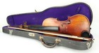 Antique Violin Copy Of Antonius Stradivarius Made In Checko-slovakia  Case   Bow