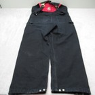 Carhartt Coverall Mens 34x32 Black Insulated Quilt Lined Side Front Zip Chore  