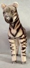 Vtg Steiff Zebra Plush 8  Mohair No Tags button Mid-century Germany Nice   