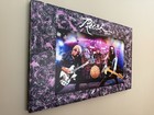 Rush Live Concert Wall Art     Handmade Rock Band Canvas On Wood     28 3 8    X 18   