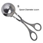Stainless Steel Manual Meatball Maker Rice Ball Shaper Kitchen Tool