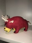 Vintage R  Dakin Dream Pets Tobasco The Red Bull Stuffed Plush Animal Velour Cow