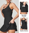 Heathyoga Tennis Dress Built In Shorts And Bra Athletic Dress For Women Summer