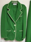 Vintage Leisure Suit Womens 14 Jacket Pants Act Iii Disco Hippy Green 60s 70s