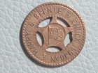 1948 Good Luck Flag Token 1 5  An   Harry   Bernie   Chuck Lucky Horseshoe Ooak