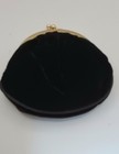 Vintage La Regale Black Velvet Evening Purse Gold Frame Chain Bag Clutch Usa 