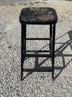 Vintage Toledo Style Steel Drafting Stool Seat Metal Chair Industrial Rustic 30   