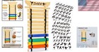 12-belt Bamboo Display Rack With Stickers     Perfect For Martial Arts Enthusiasts