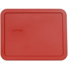 Pyrex 7211-pc 6 Cup Poppy Red Lid  2-pack 